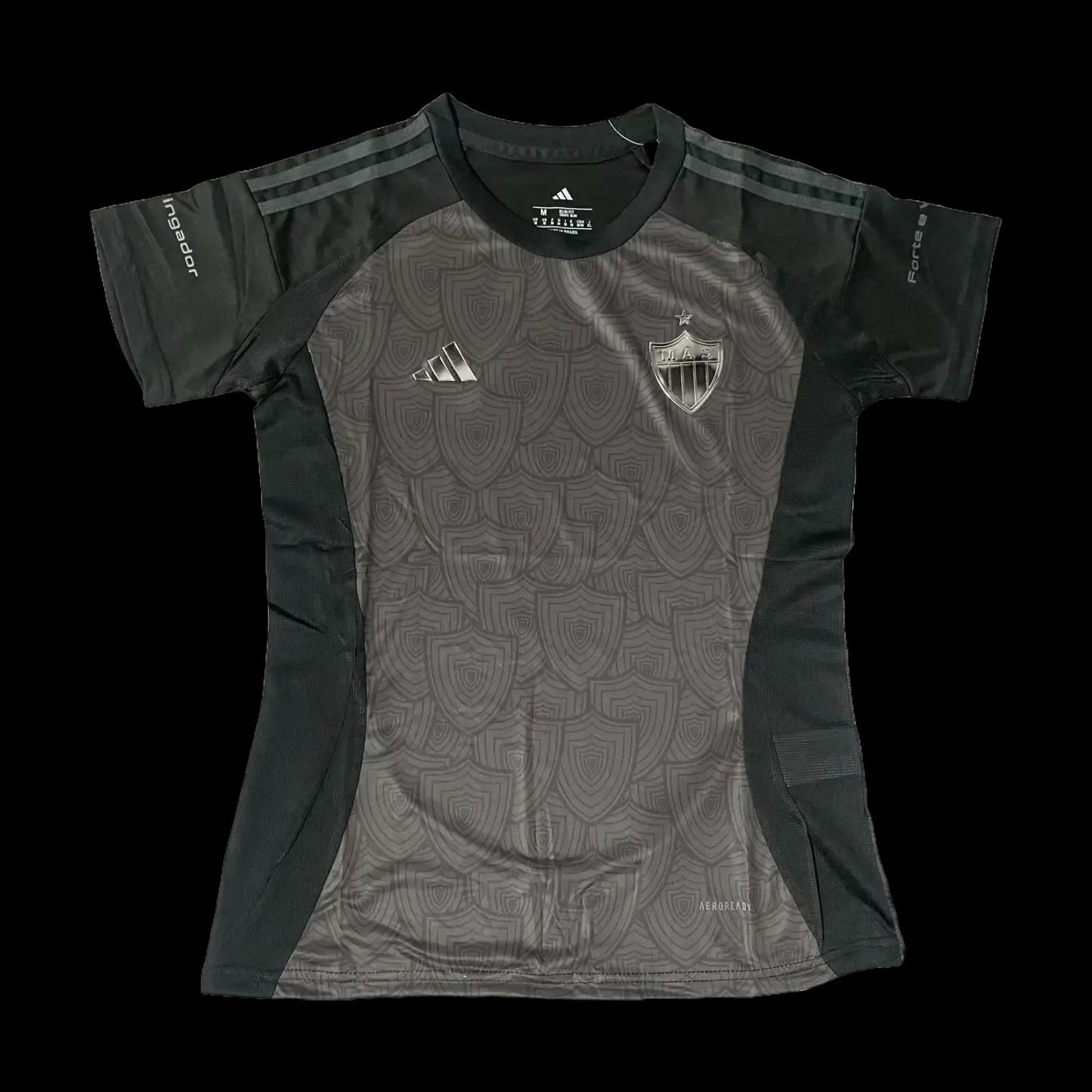 Atlético Mineiro All Black 25/26 Women's Fan Shirt - Black Reflective