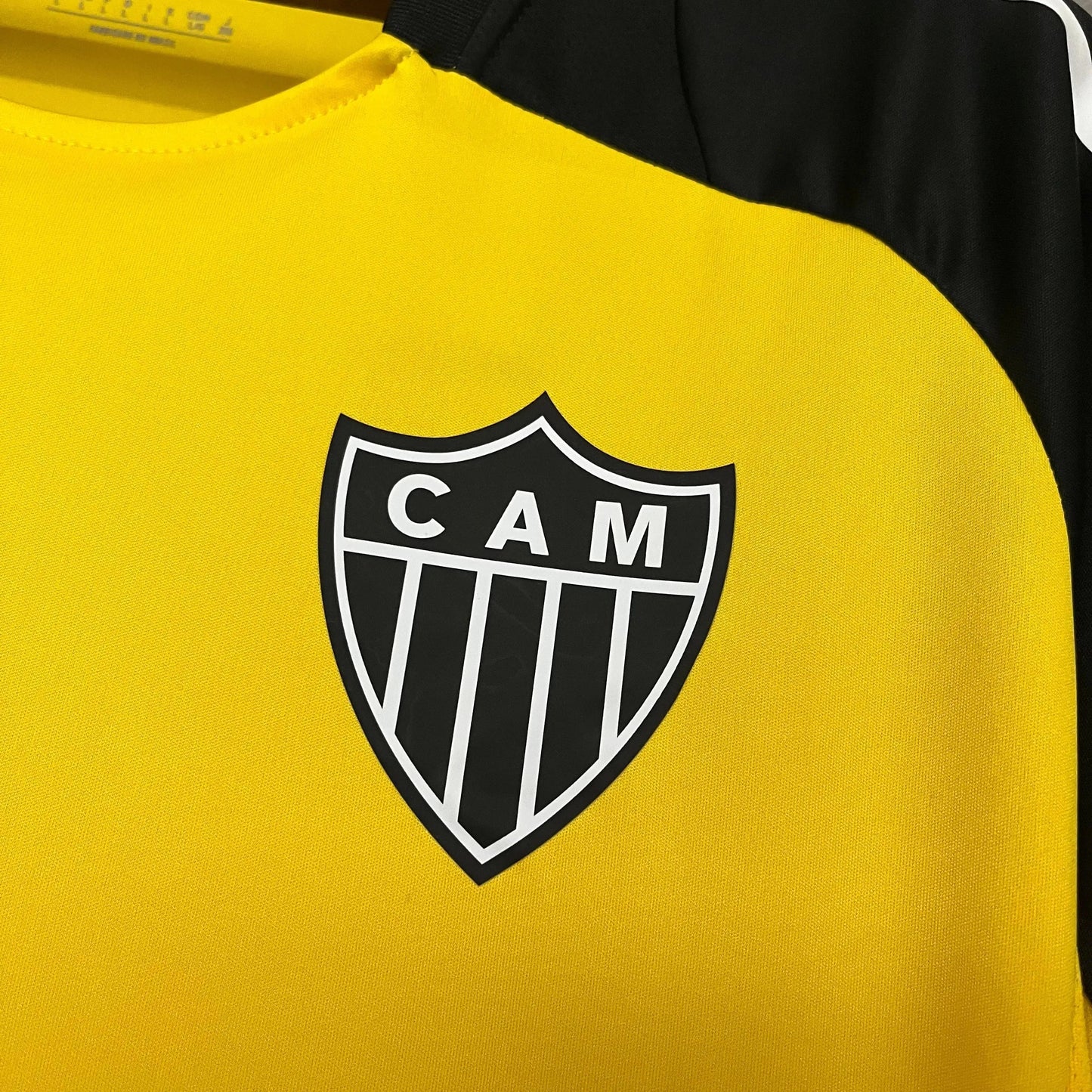 Atlético Mineiro Training Shirt 25/26 - Men's Supporter Yellow + Sponsorships