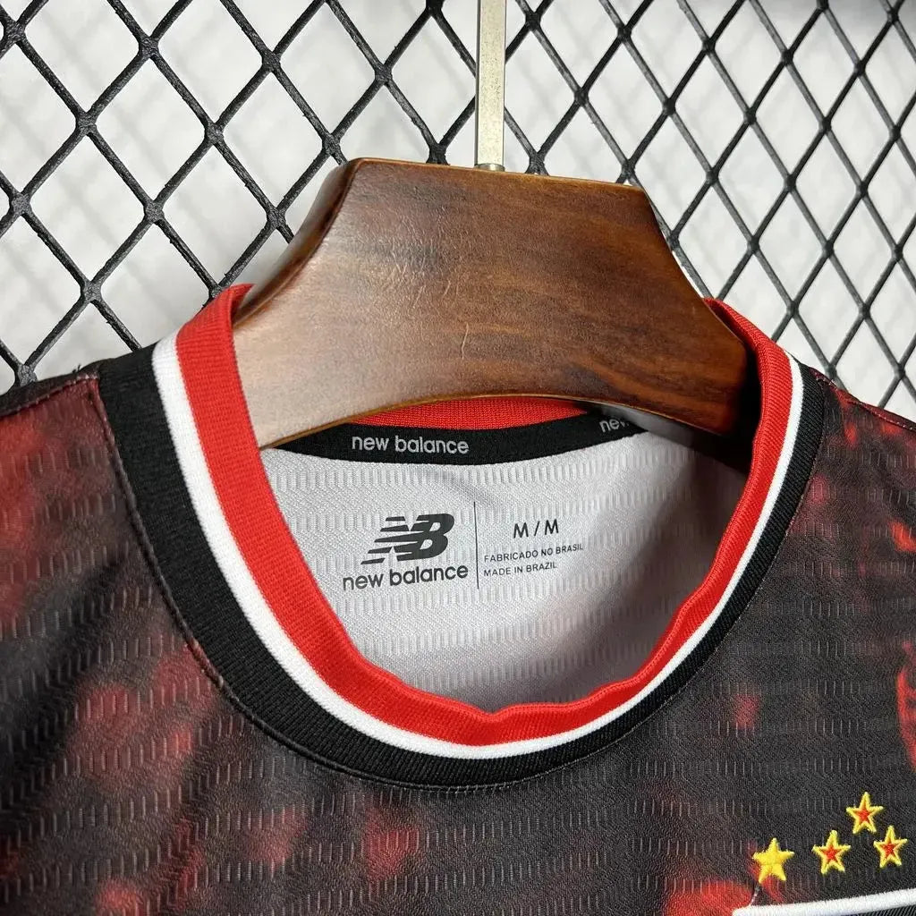 São Paulo Third 24/25 Shirt - Men's Fan Black and Red