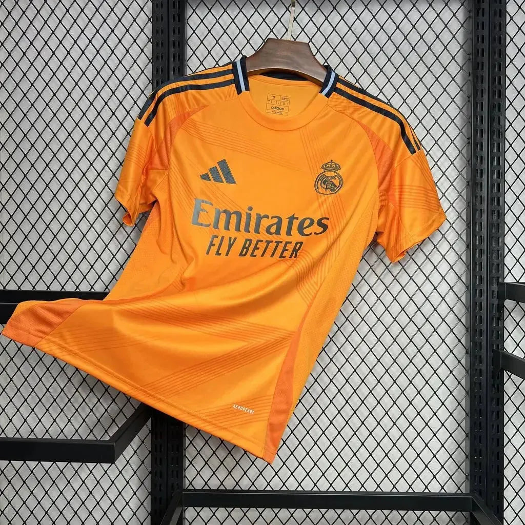 Real Madrid Away Shirt 24/25 - Men's Fan Orange