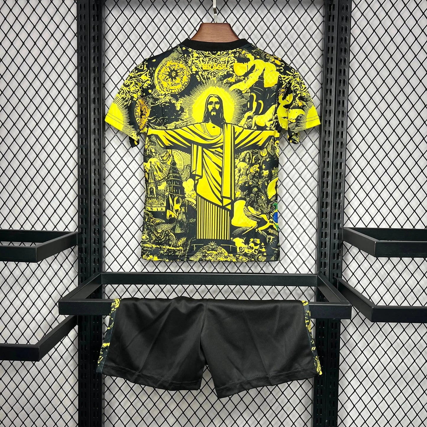 Brazil Special Edition Christ the Redeemer Shirt 24/25 - Yellow Children's Fan Shirt