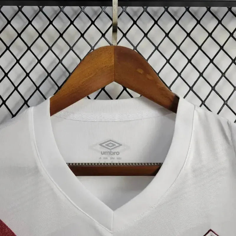 Fluminense Away 24/25 Shirt - Men's White Fan Shirt + Libertadores Patches + Sponsorships