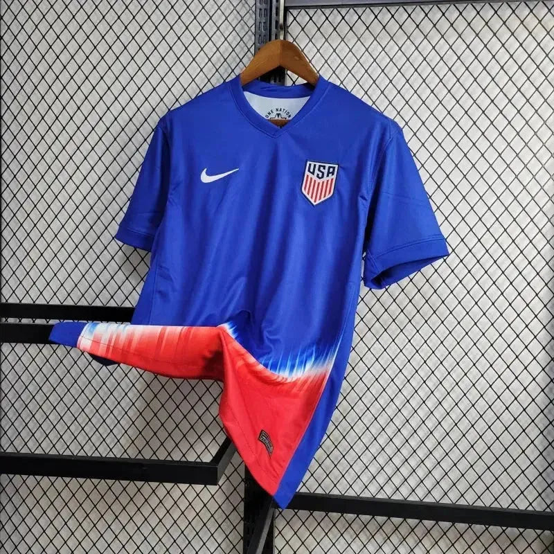 USA Away 24/25 Shirt - Men's Fan Blue & Red