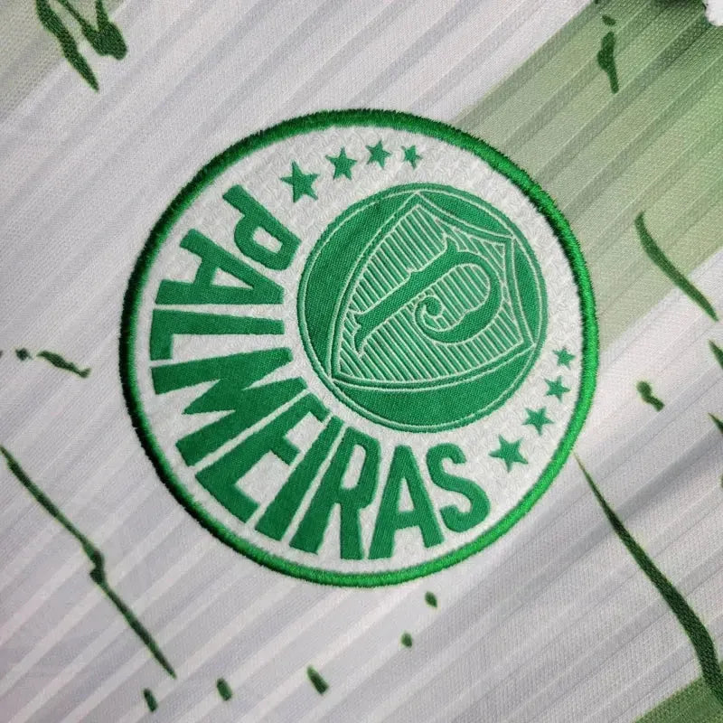 Palmeiras Away Retro 1996 Shirt - Men's White Fan Shirt PARMALAT