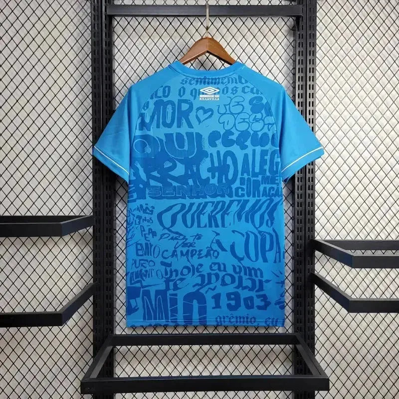 Grêmio Training Shirt 24/25 - Men's Blue Fan Shirt - Grêmio, I give you life 1903