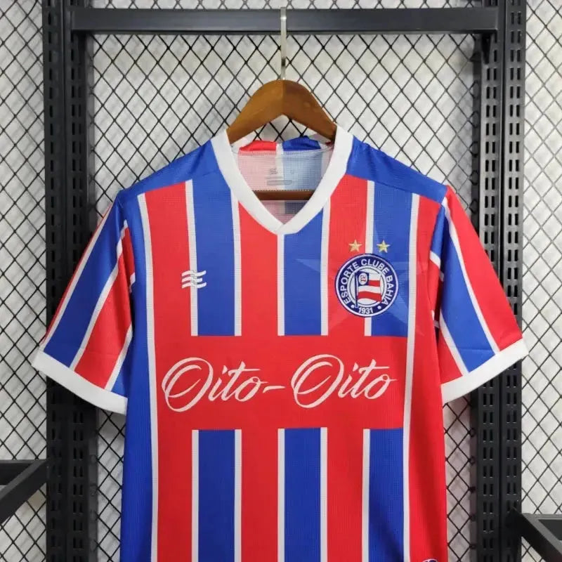 Bahia Shirt Anniversary Edition 24/25 - Men's Red and Blue Fan Eight-Eight
