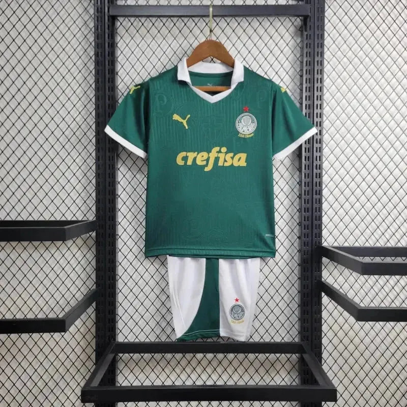 Palmeiras Home Shirt 24/25 - Green and Gold Children's Fan Shirt