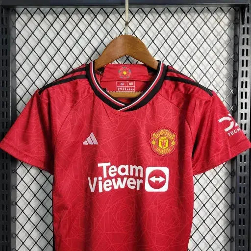Manchester United Home Shirt 23/24 - Kids Fan Shirt Red