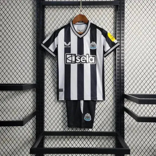 Newcastle United Home Shirt 23/24 - Kids Fan Shirt Black & White