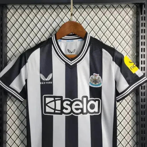 Newcastle United Home Shirt 23/24 - Kids Fan Shirt Black & White