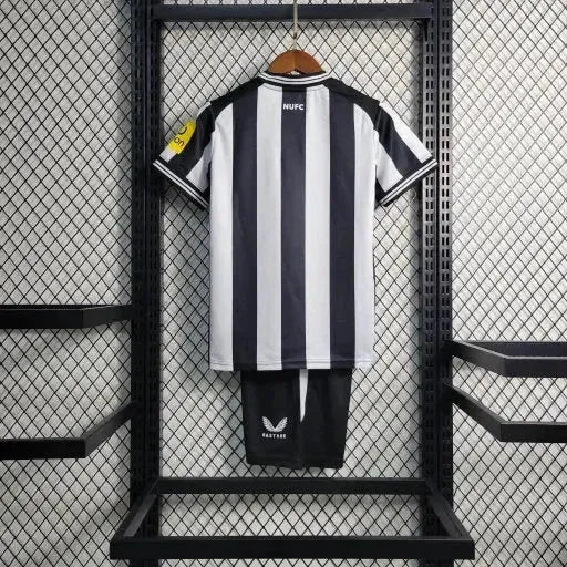 Newcastle United Home Shirt 23/24 - Kids Fan Shirt Black & White