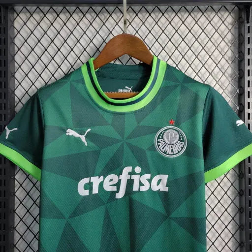 Palmeiras Home Shirt 23/24 - Green Children's Fan Shirt