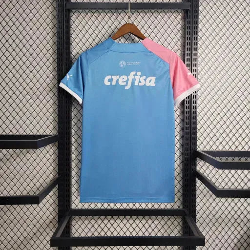 Palmeiras Commemorative Edition Shirt 23/24 - Men's Blue and Pink Fan Shirt