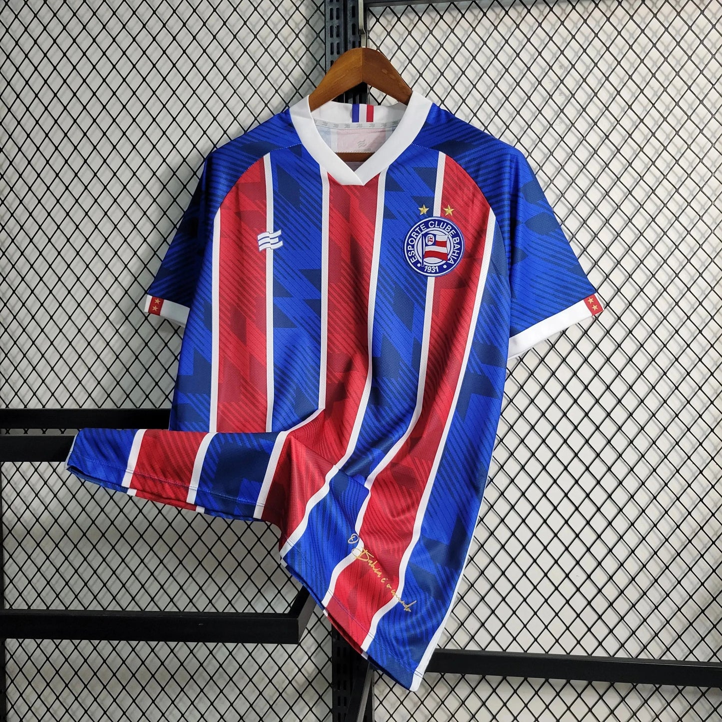 Bahia Away Shirt 23/24 - Men's Fan Red and Blue