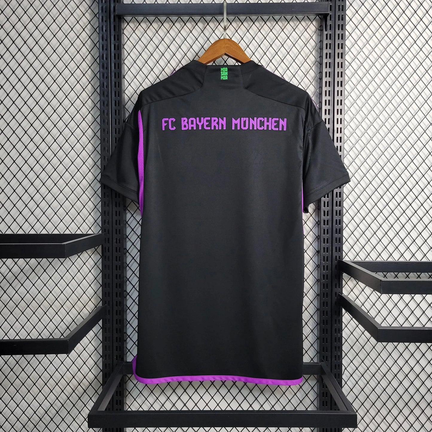 Bayern Munich Away Shirt 23/24 - Men's Fan Black and Purple