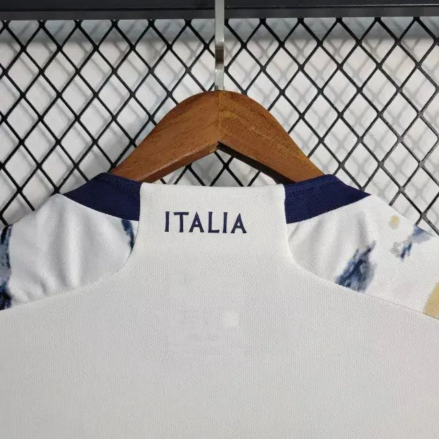 Italy Away Shirt 23/24 - Men's White Fan Shirt