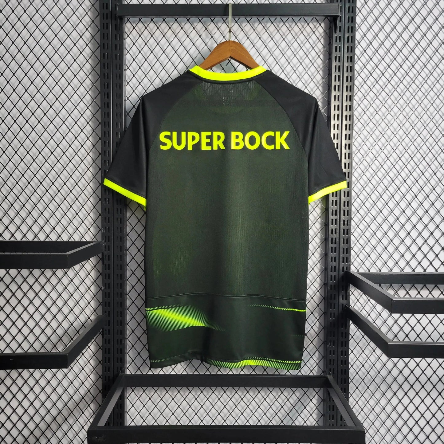 Sporting Away Shirt 22/23 - Men's Fan Black and Green