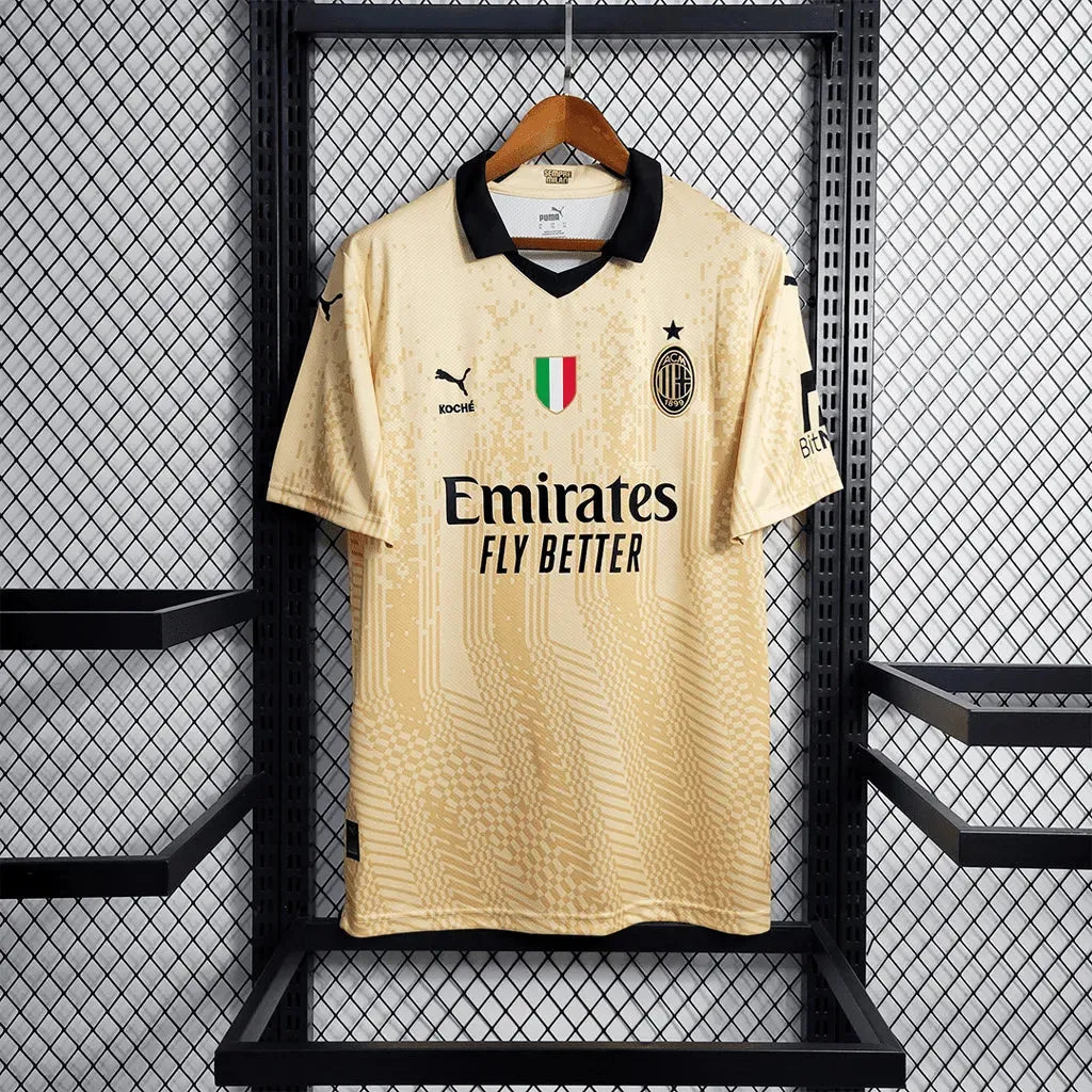 AC Milan Double 23/24 Shirt - Men's Fan Beige