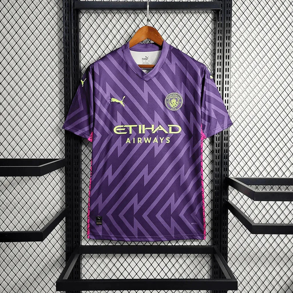 Manchester City Goalkeeper Shirt 23/24 - Men's Fan Purple