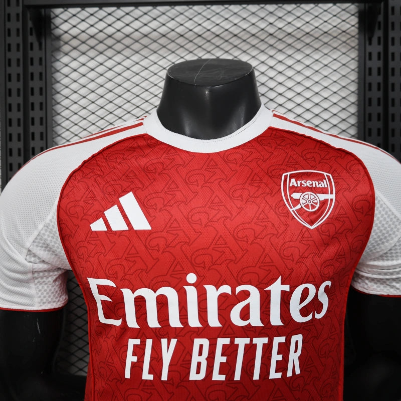 Arsenal Home Shirt 25/26 - Mens Player Red & White