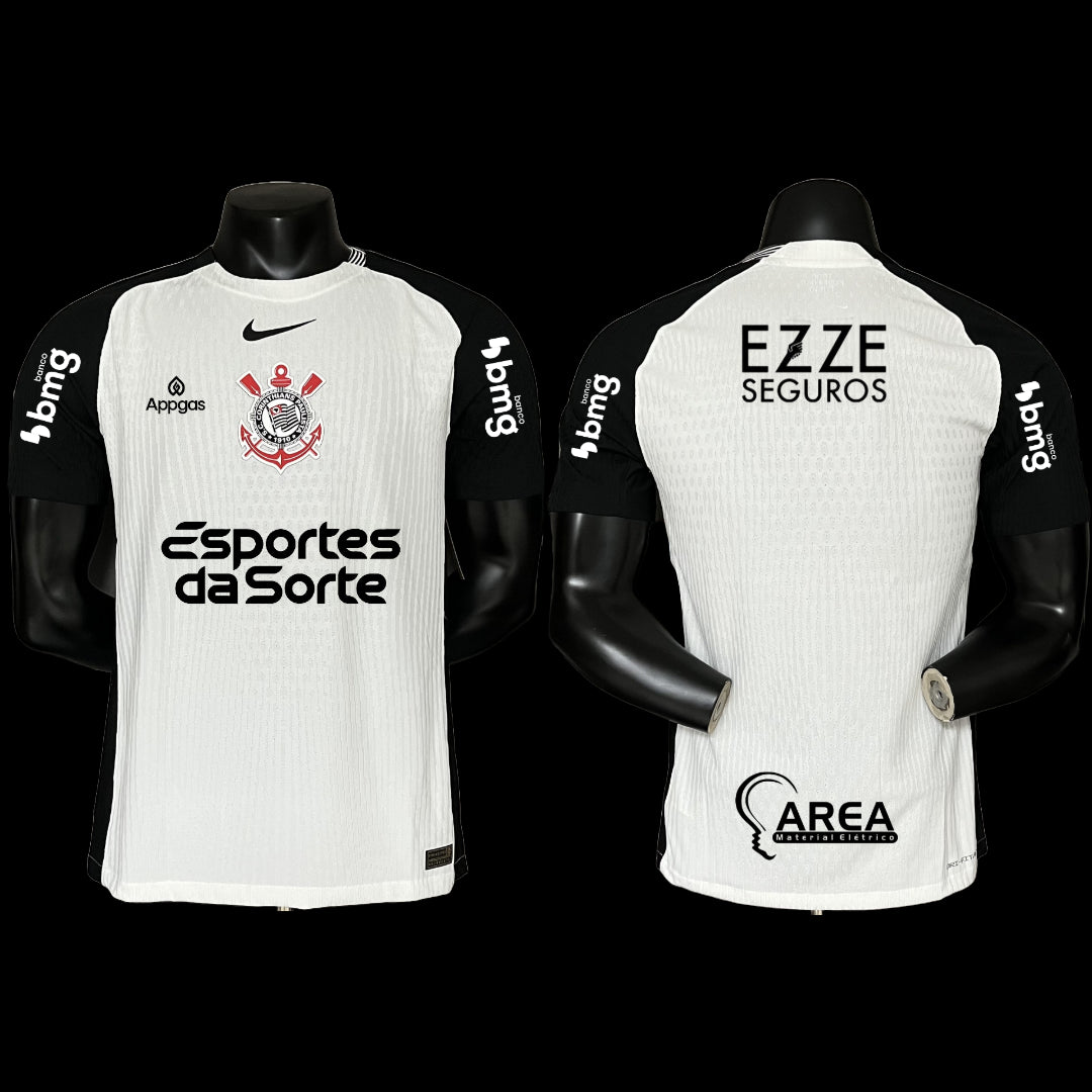 Timão Home Shirt 25/26 - White Male Player + Sponsorships