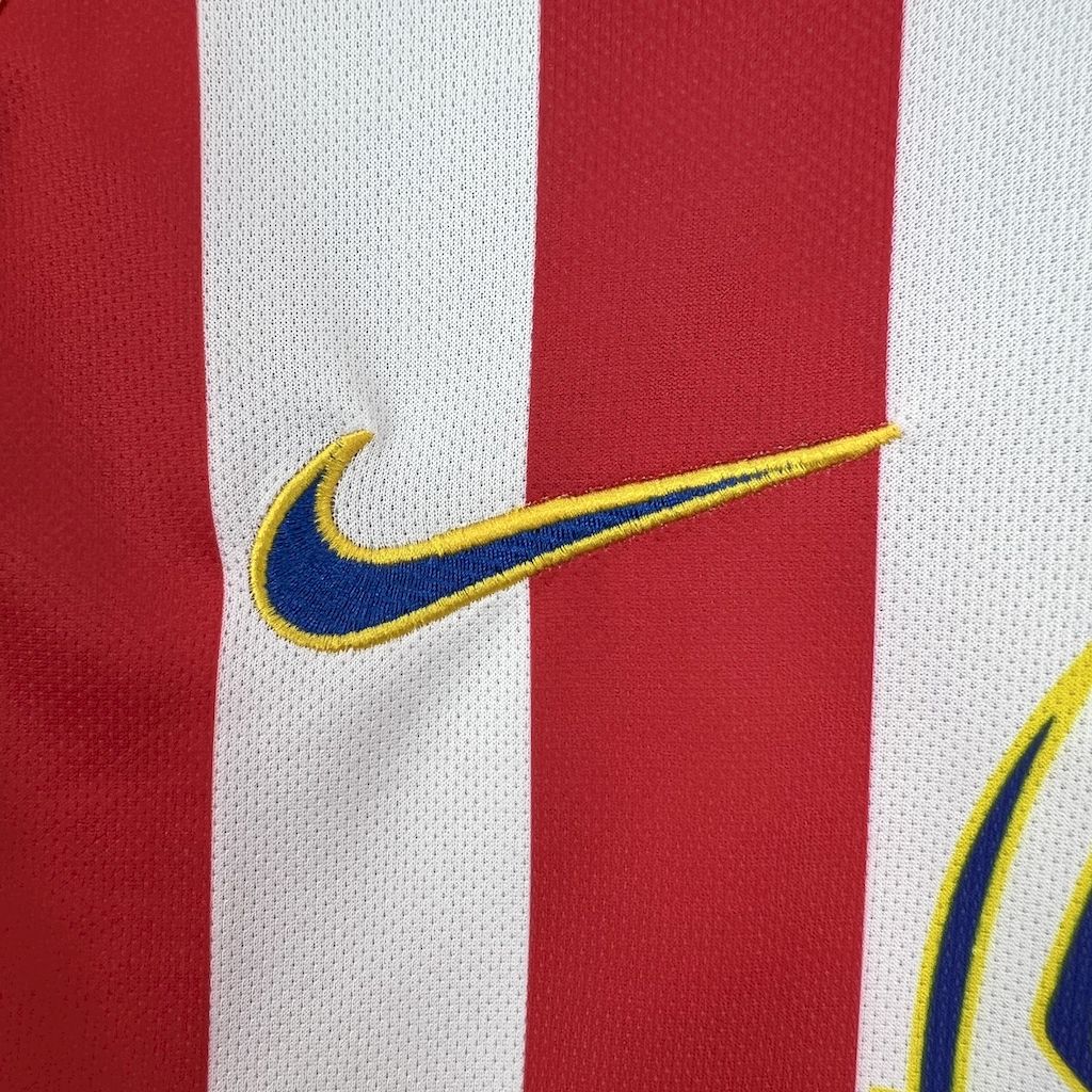 Atlético de Madrid x Spider-Man 2 Retro Home Shirt 2004/05 - Men's Fan Striped