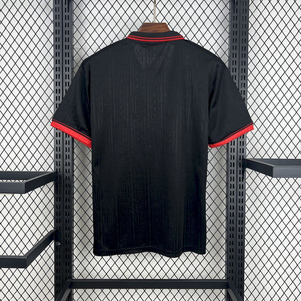 AC Milan Fourth Away Retro Shirt 1997/98 - Men's Fan Shirt - Black