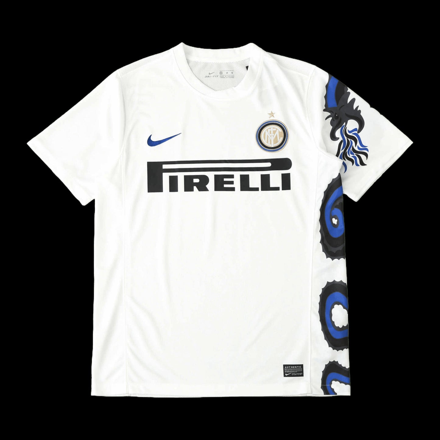 Inter Milan Away Retro 2010 Shirt - Men's White Fan Shirt