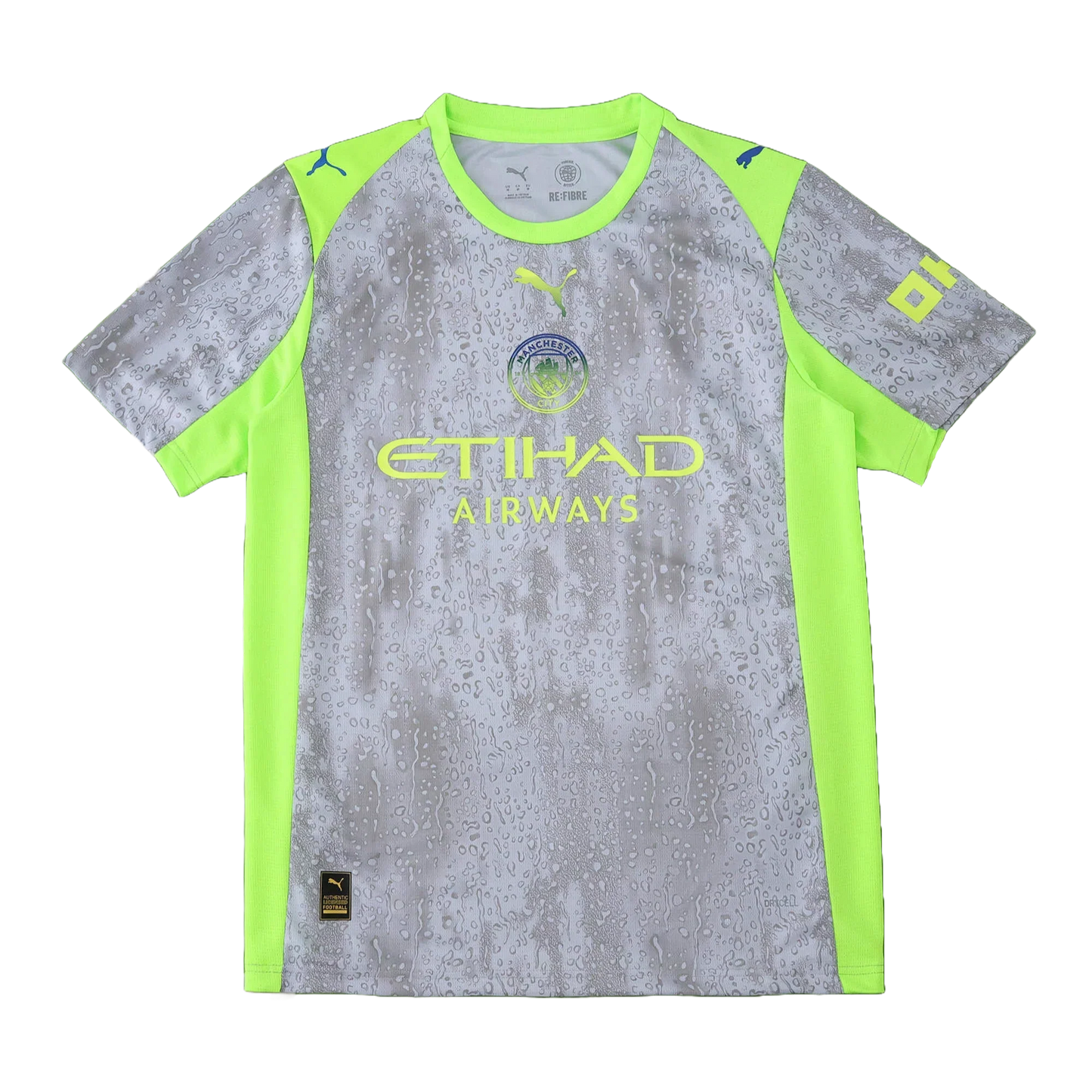Manchester City Third Away Shirt 25/26 - Men's Fan Shirt Grey and Green