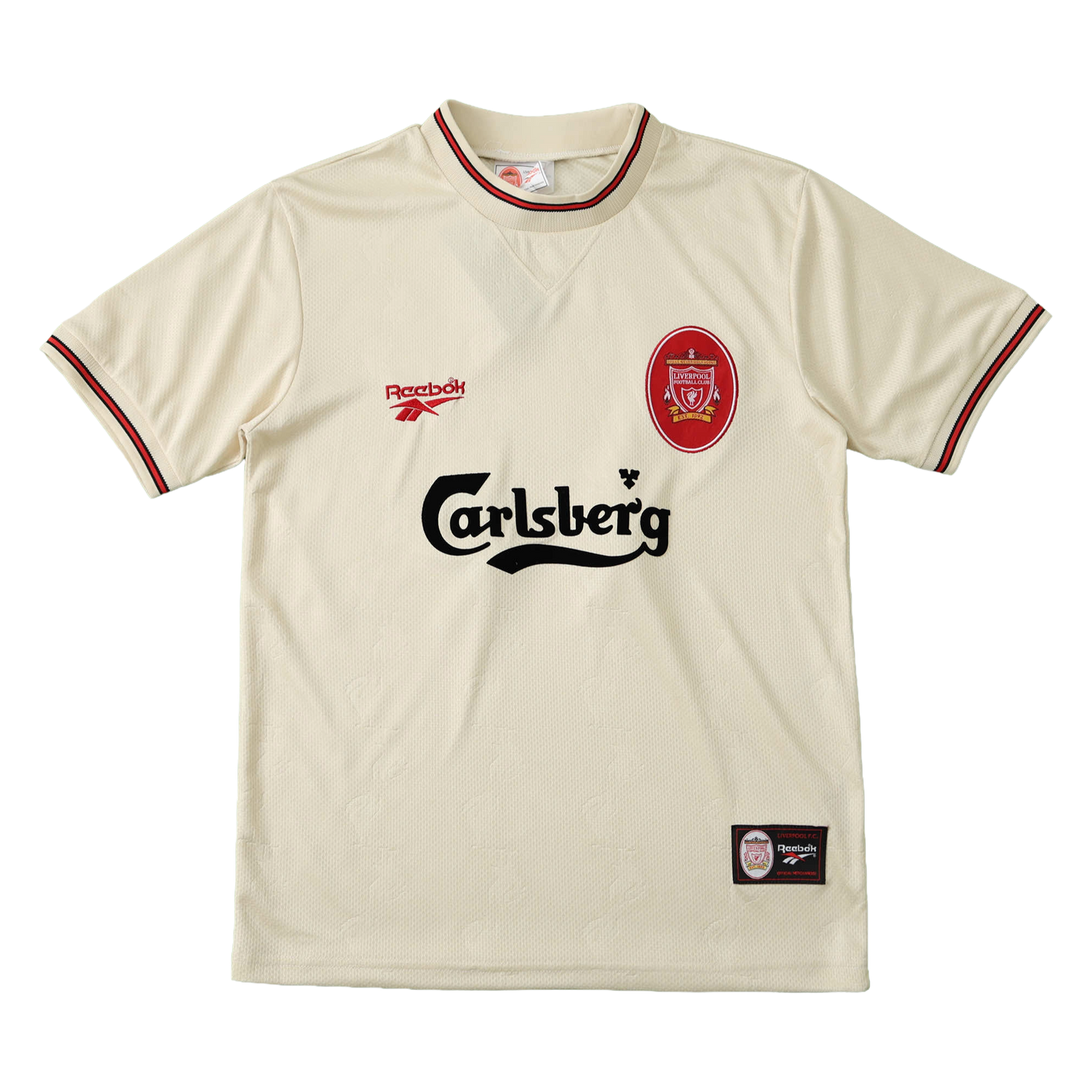 Liverpool Retro Away Shirt 1996/97 - Men's Supporter Beige