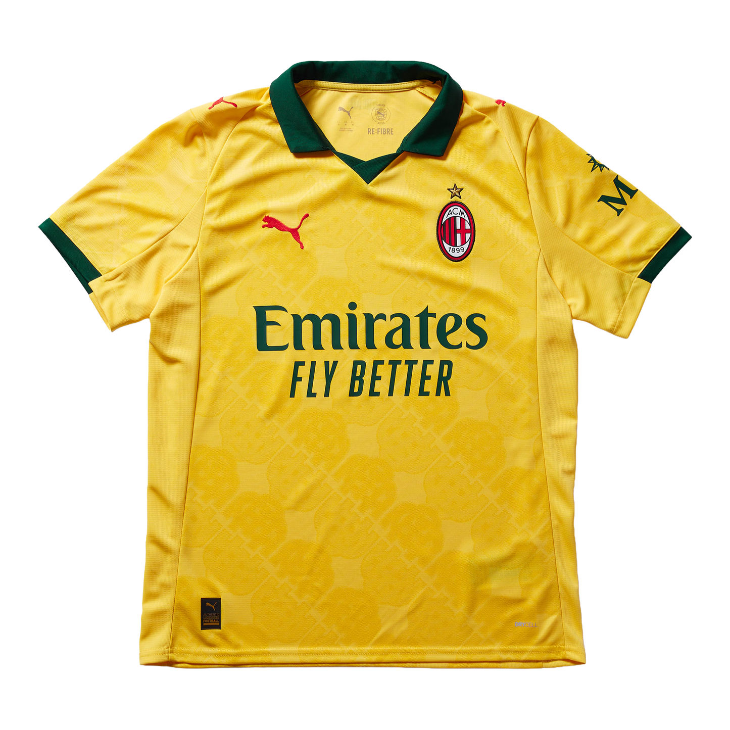 AC Milan Third Away Shirt 25/26 - Men's Fan Yellow