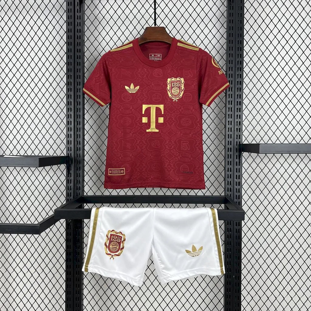 Bayern Munich 125 Years 25/26 Shirt - Red Children's Fan Shirt