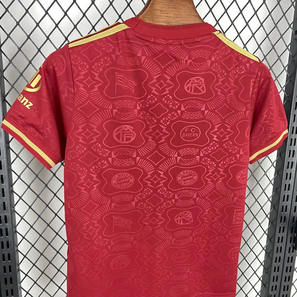 Bayern Munich 125 Years 25/26 Shirt - Red Children's Fan Shirt