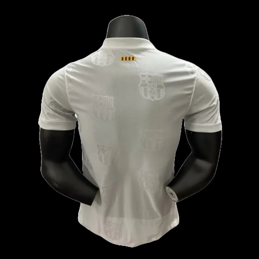 Barcelona Special Edition 25/26 Shirt - Men's Player White and Gold