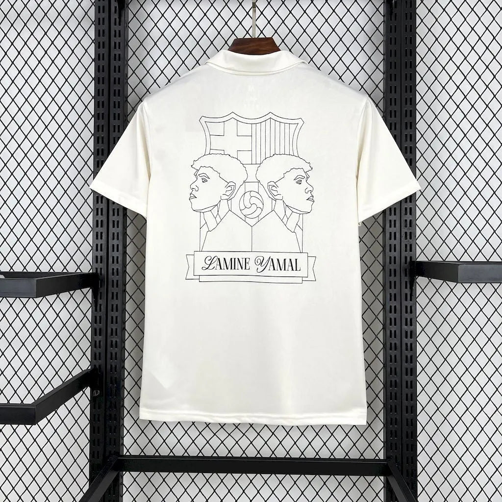 Barcelona Lamine Yamal 304 Shirt - Men's White Fan Shirt