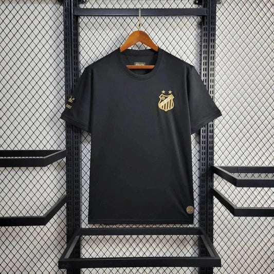 Santista Pelé 1000 Goals Shirt - Men's Black Fan Shirt