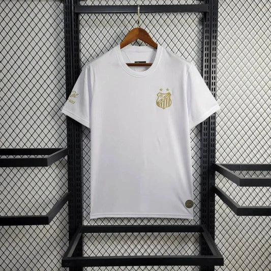 Santista Pelé 1000 Goals Shirt - Men's White Fan Shirt