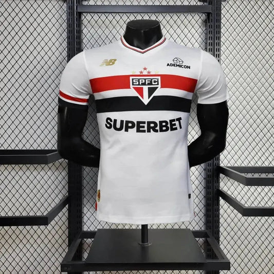 Sao Paulo Home Shirt 25/26 - Men's Player White