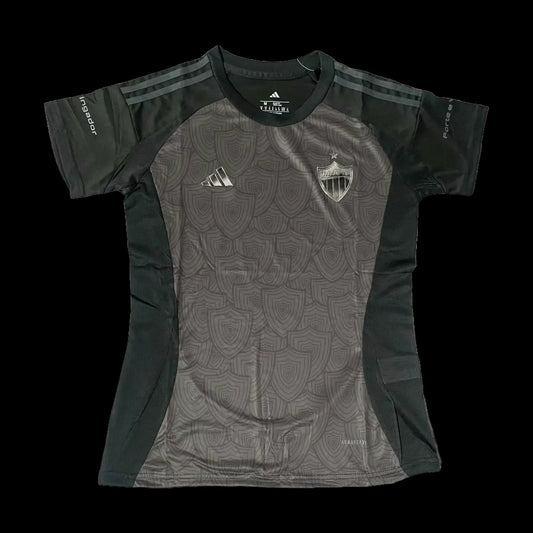 Atlético Mineiro All Black 25/26 Women's Fan Shirt - Black Reflective