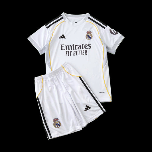 Real Madrid Home Shirt 25/26 - Kids Fan Shirt White