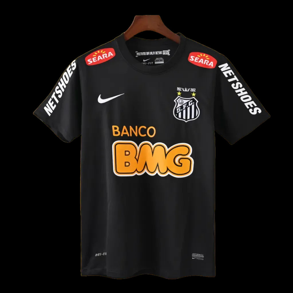 Santista Home Retro Shirt 2011/12 - Men's Fan Shirt - Black