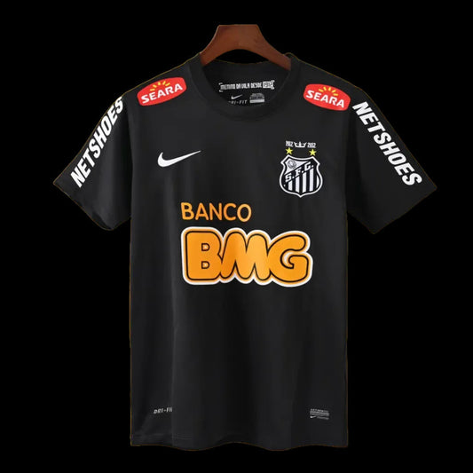 Santista Home Retro Shirt 2011/12 - Men's Fan Shirt - Black