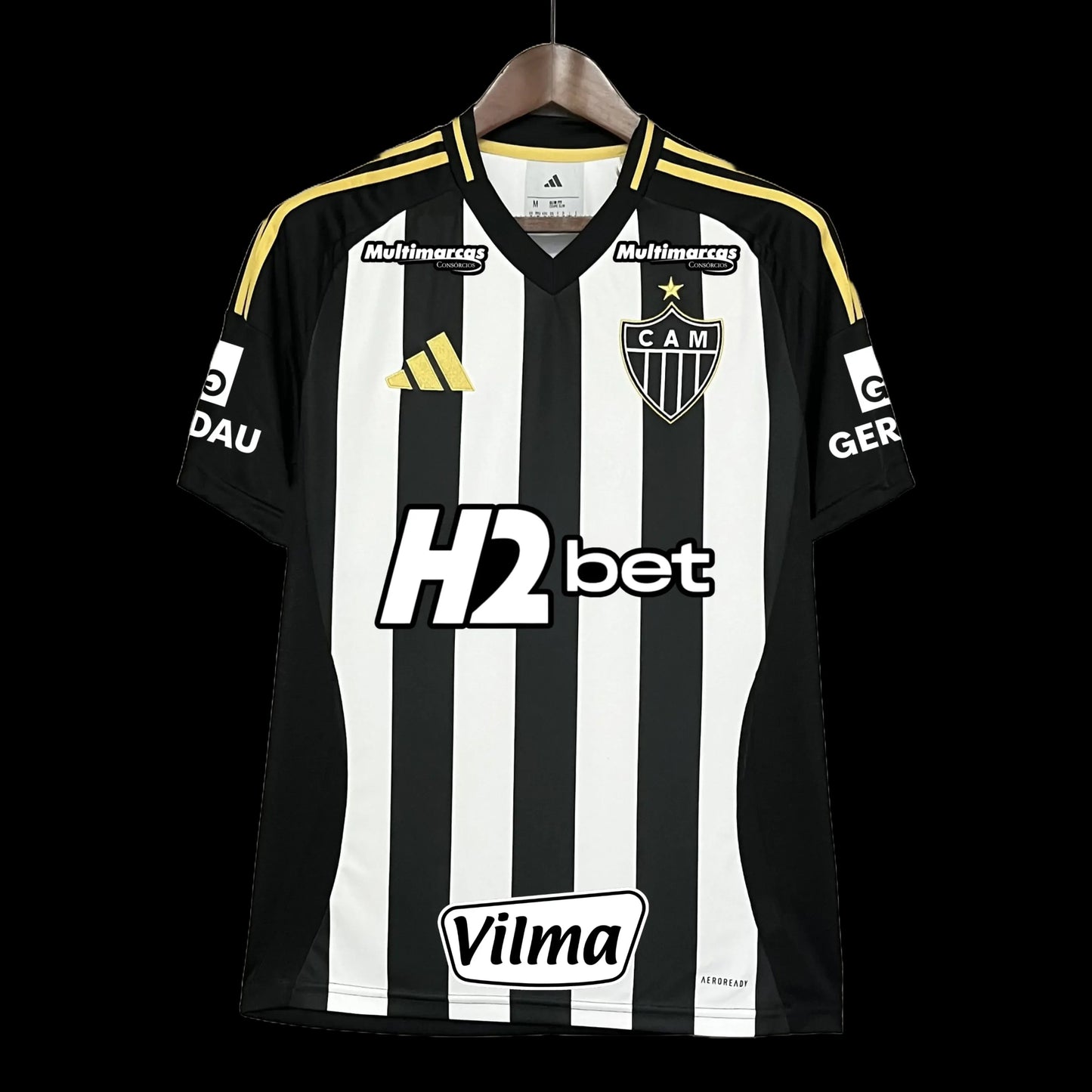 Atlético Mineiro Home Shirt 25/26 - Men's Striped Fan Shirt + Sponsorships