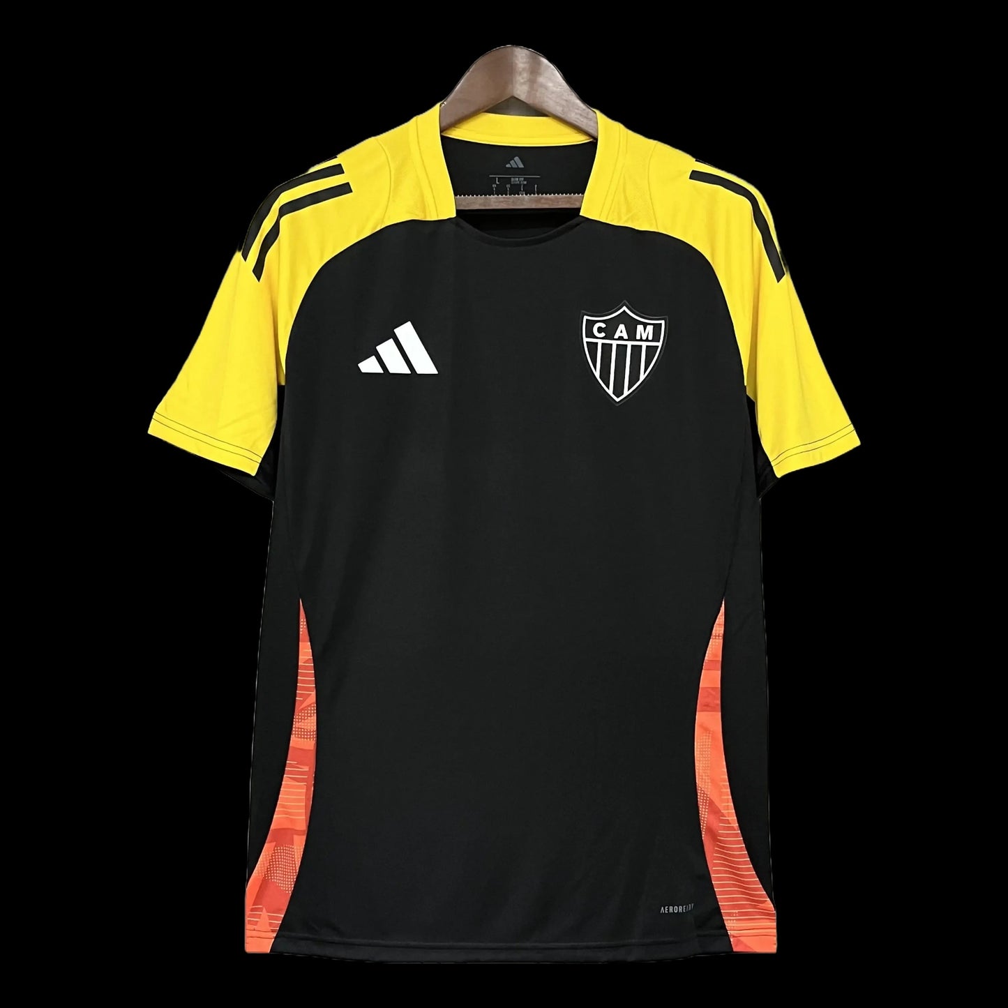 Atlético Mineiro Training Shirt 25/26 - Men's Fan Black + Sponsorships