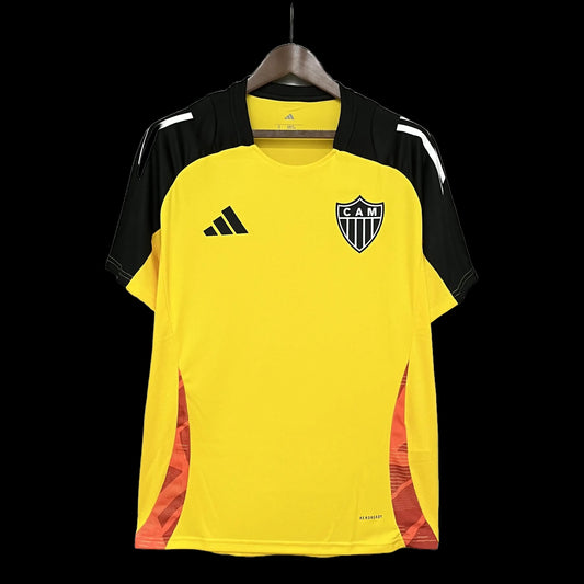 Atlético Mineiro Training Shirt 25/26 - Men's Supporter Yellow + Sponsorships