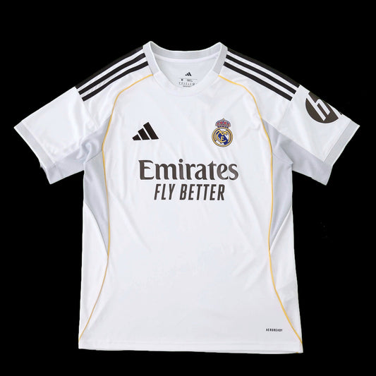Real Madrid Home Shirt 25/26 - Men's Fan White