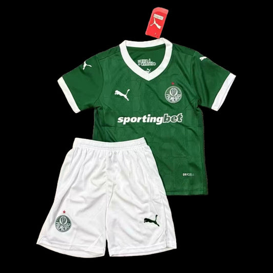 Palmeiras Home Shirt 25/26 - Green Children's Fan Shirt