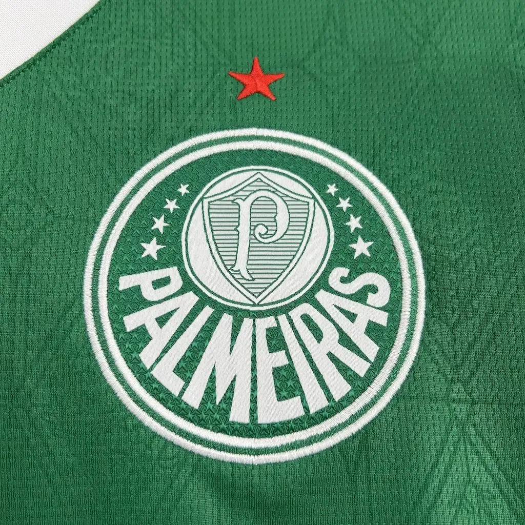 Palmeiras Home Shirt 25/26 - Men's Green Fan Shirt + Sponsorships