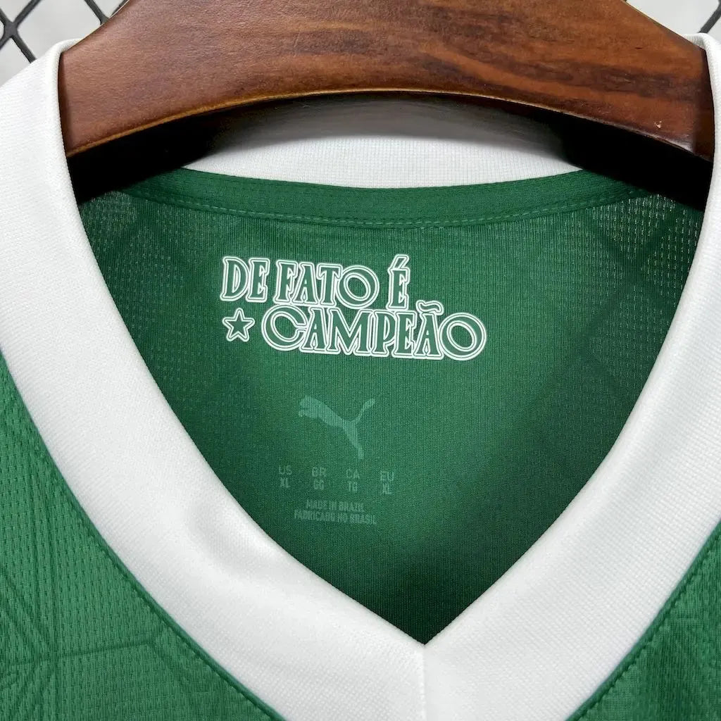 Palmeiras Home Shirt 25/26 - Men's Green Fan Shirt + Sponsorships