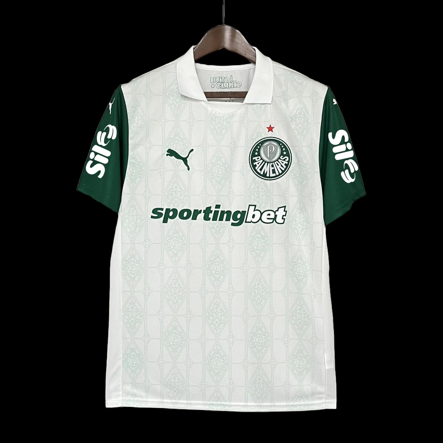 Palmeiras Away Shirt 25/26 - Men's White Fan Shirt + Sponsorships